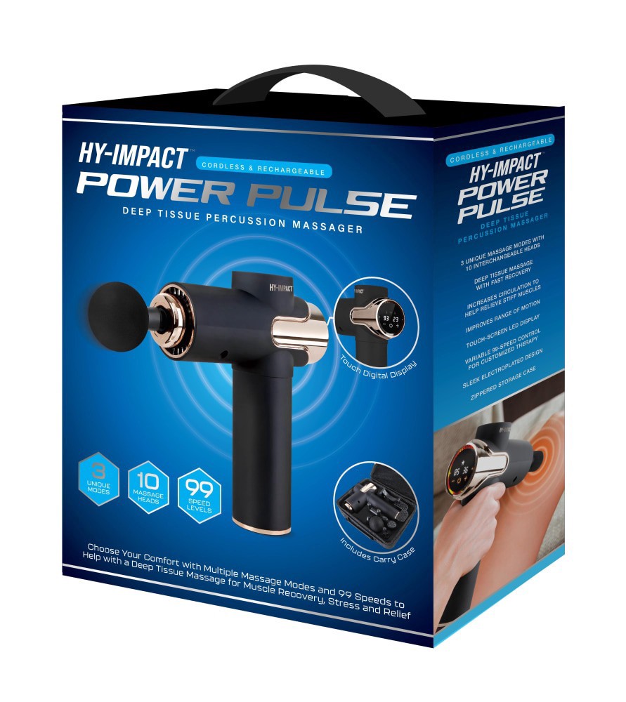 slide 1 of 1, Hy-Impact™ Power Pulse Deep Tissue Percussion Massager, 1 ct, 1 ct