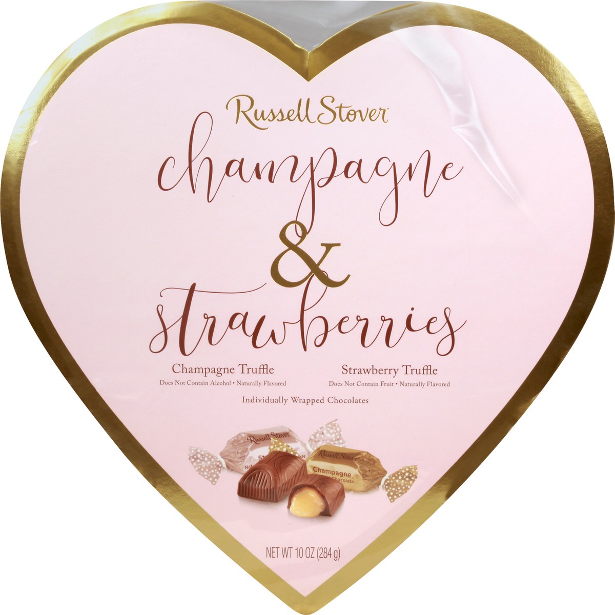 slide 7 of 8, Russell Stover Champagne & Strawberries Chocolate Truffles, 10 oz