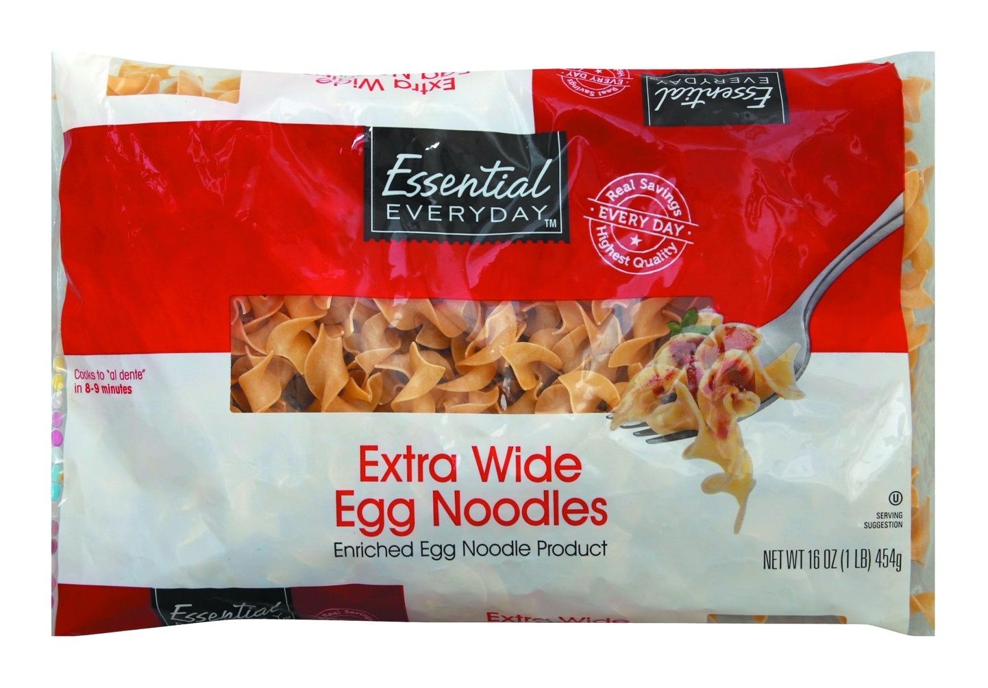 slide 1 of 1, Essential Everyday Egg Noodles, Extra Wide, 16 oz
