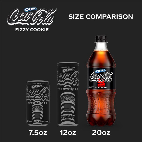 slide 17 of 17, Coca-Cola Zero Sugar Oreo LE Bottle, 20 fl oz, 20 fl oz