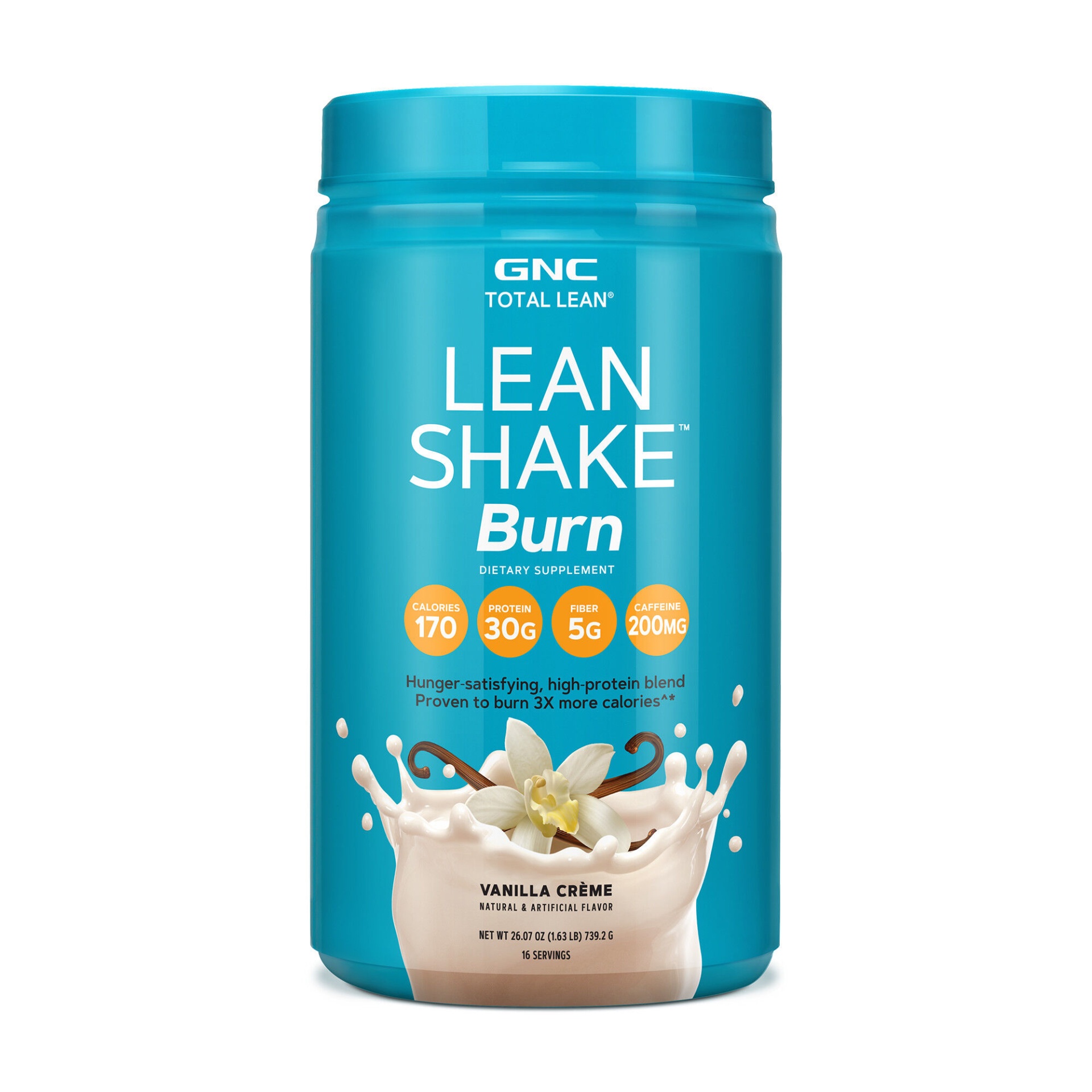 slide 1 of 1, GNC Total Lean Lean Shake Burn - Vanilla Creme (California Only), 1.63 lb