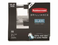 Rubbermaid Brilliance Glass Storage Container Value Pack