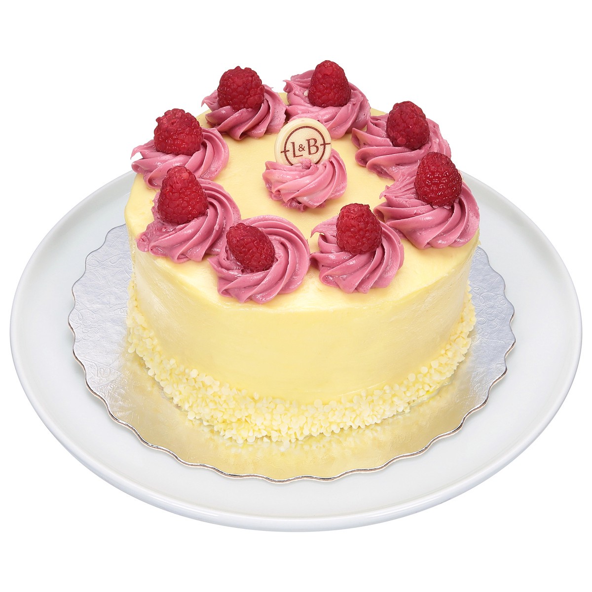 slide 8 of 11, Lunds & Byerlys Lemon Raspberry Torte 63.0 oz, 63 oz