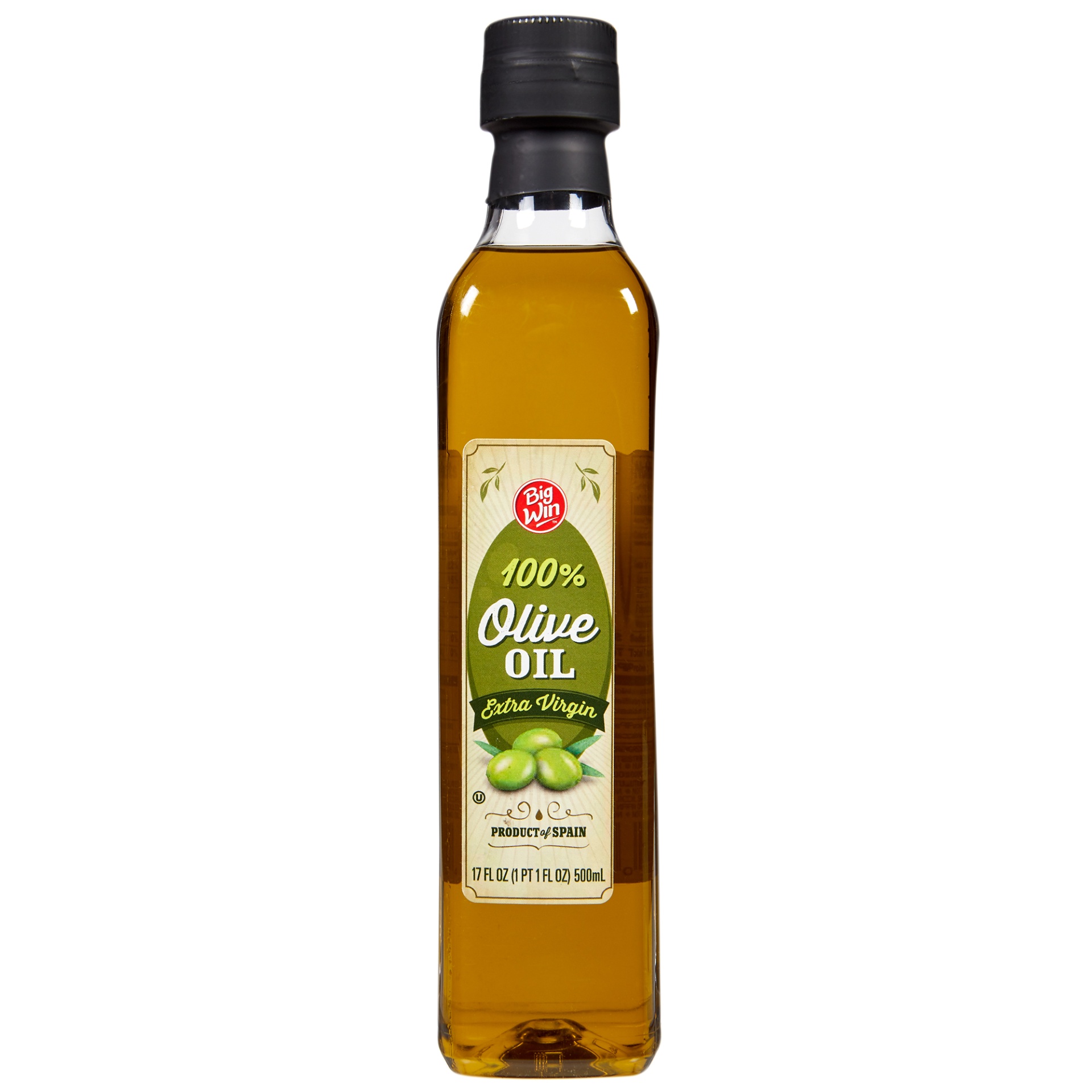 slide 1 of 3, Big Win 100% Olive Oil, Extra Virgin, 17 fl oz