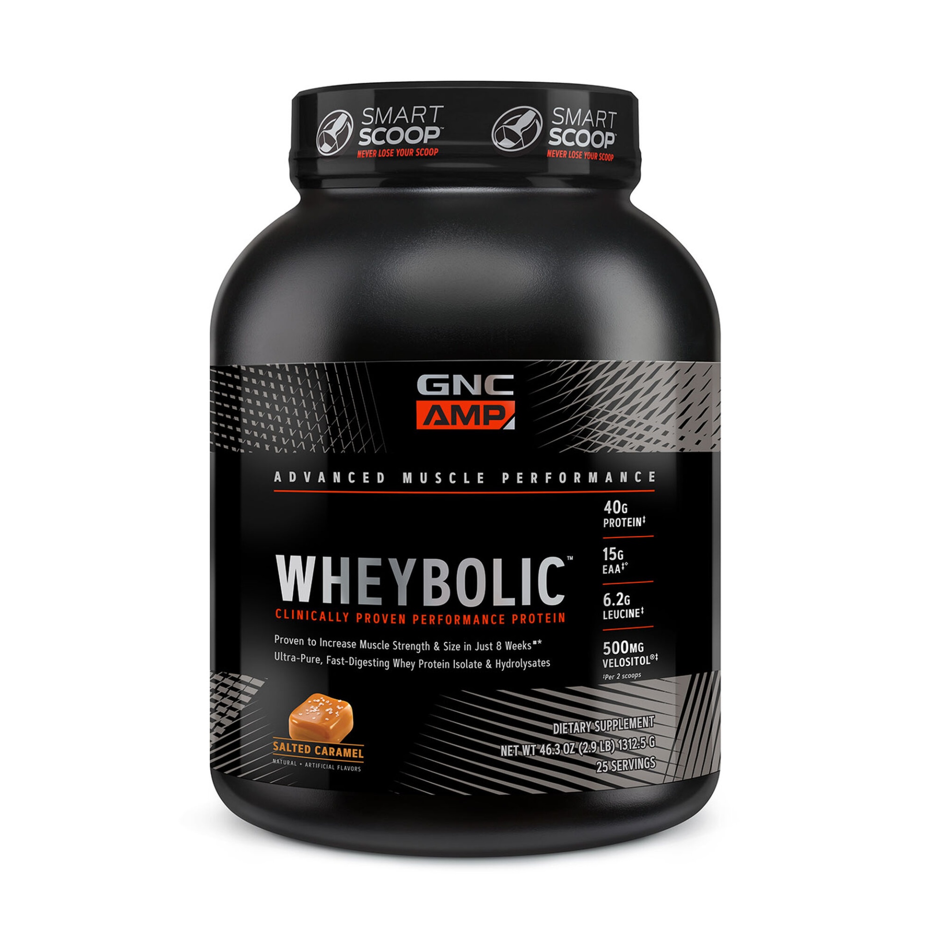 slide 1 of 1, GNC AMP Wheybolic - Salted Caramel, 1 ct