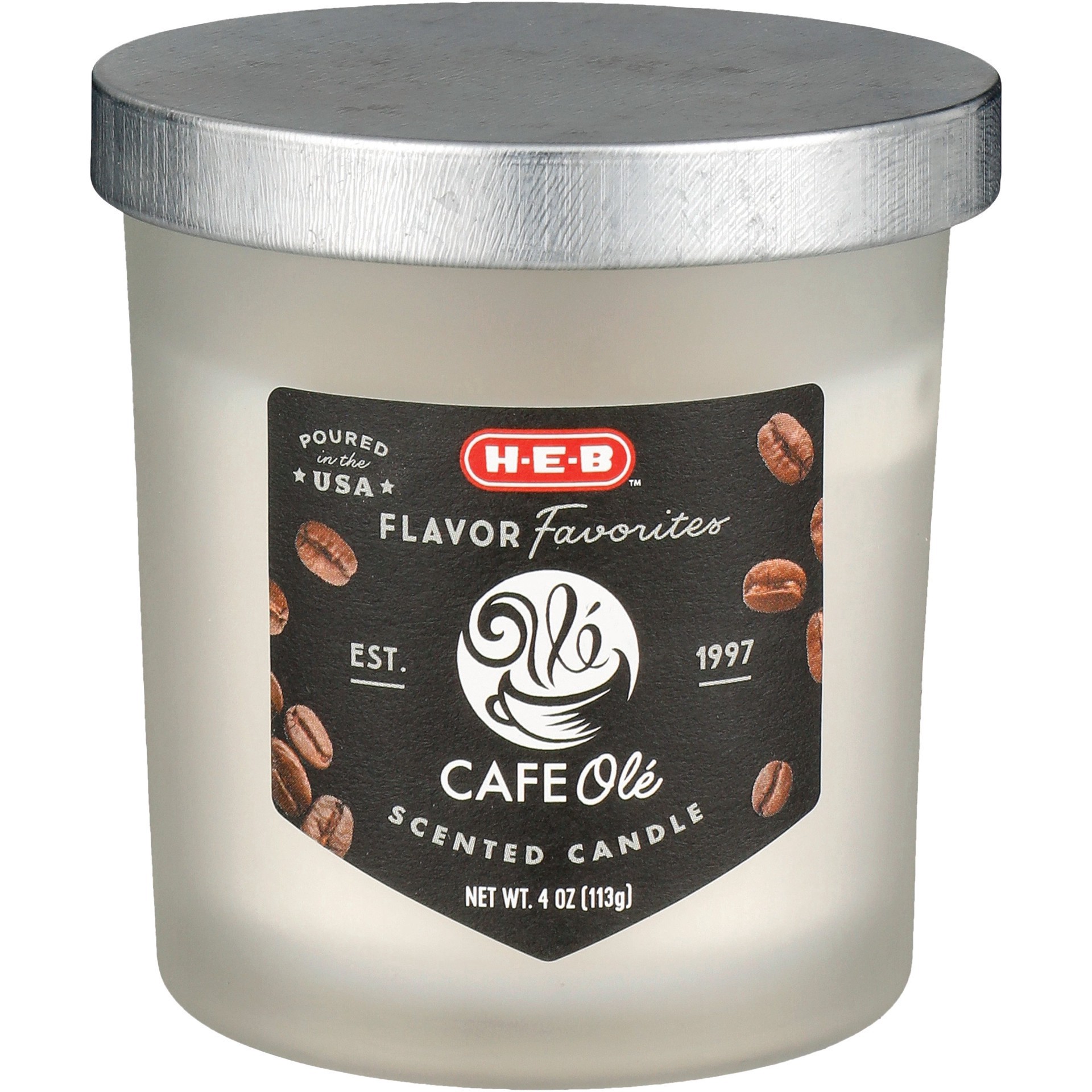 slide 1 of 1, H-E-B Flavor Favorites CAFE Olé Coffee Scented Candle, 4 oz