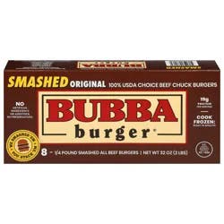 Bubba Burger Smashed Original Beef Burgers 8 - 0.25 lb