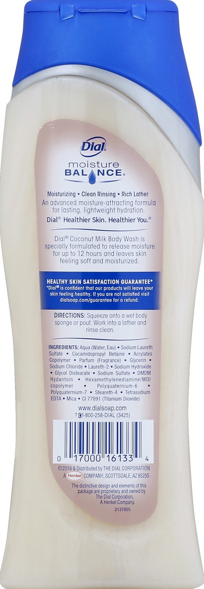 slide 6 of 6, Dial Coconut Milk Body Wash, 16 fl oz