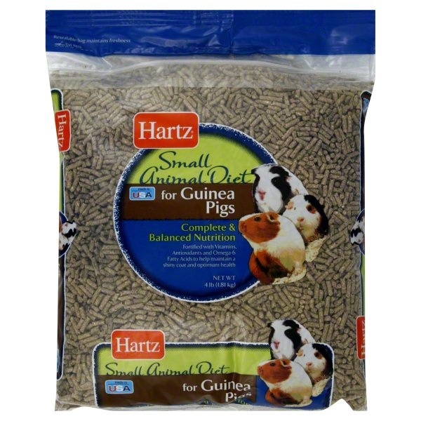 slide 1 of 1, Hartz Small Animal Diet, For Guinea Pigs, 4 lb