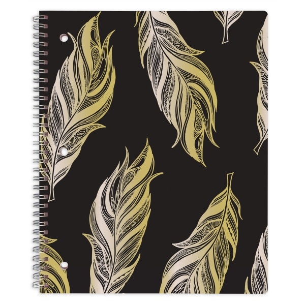 slide 1 of 1, Office Depot Brand Fashion Notebook, 8-1/2'' X 10-1/2'', College Ruled, 160 Pages (80 Sheets), Feather, 80 ct