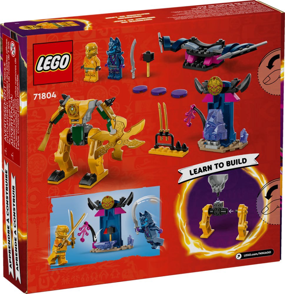 slide 2 of 6, 71804 Lego Ninjago Dragon's Rising Arin's Battle Mech, 104 ct
