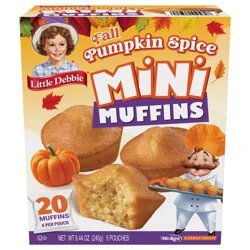 Little Debbie Snack Cakes, Little Debbie Family Pack Mini Muffins (Pumpkin Spice)