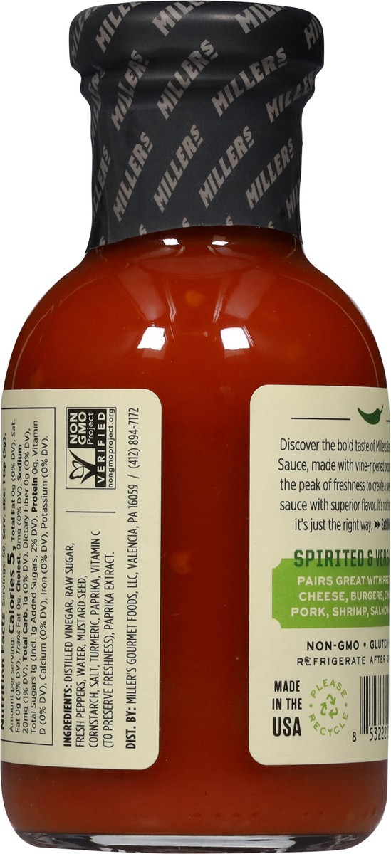 slide 6 of 14, Miller's Mild Banana Pepper Sweet & Spicy Sauce 9.5 oz, 9.5 oz