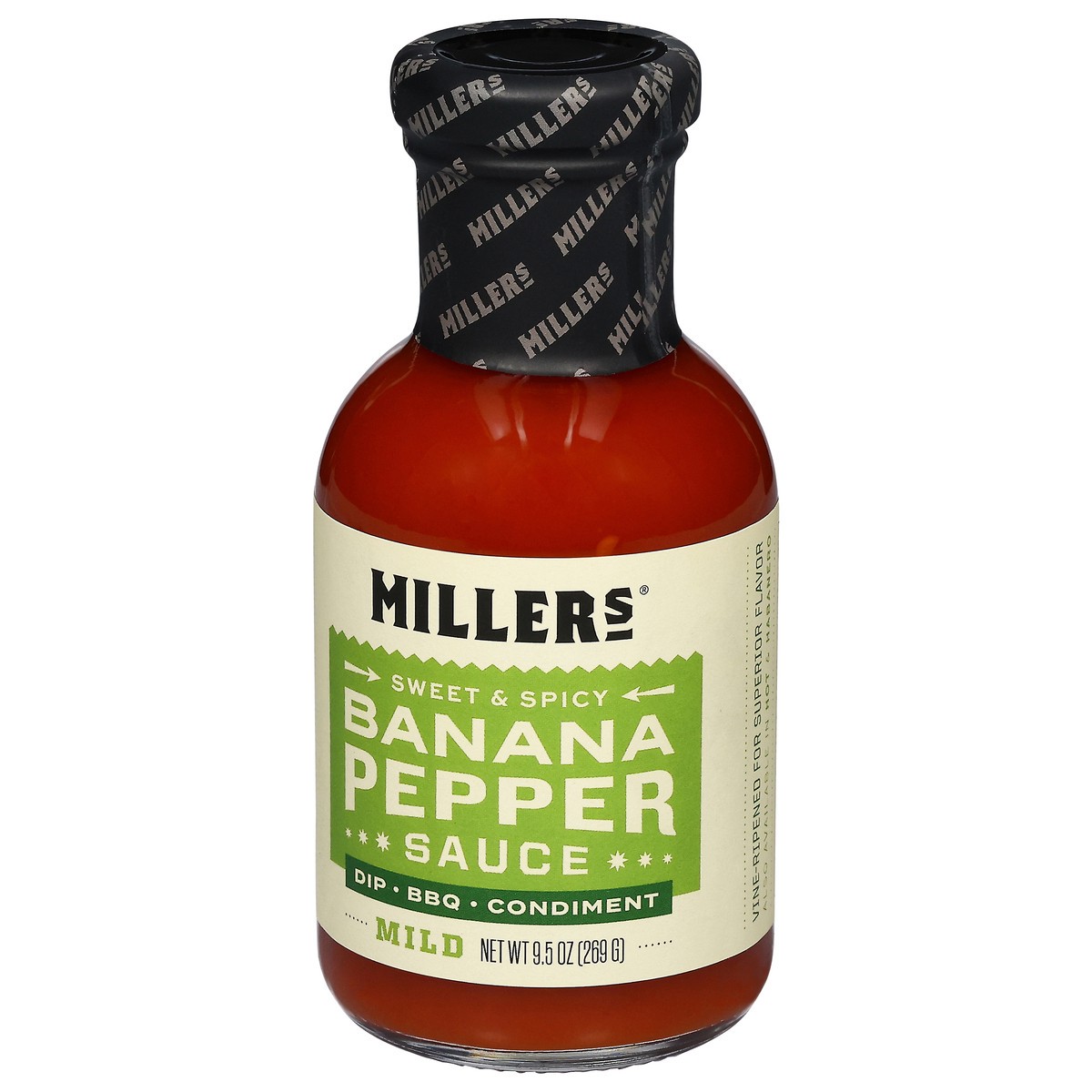 slide 12 of 14, Miller's Mild Banana Pepper Sweet & Spicy Sauce 9.5 oz, 9.5 oz