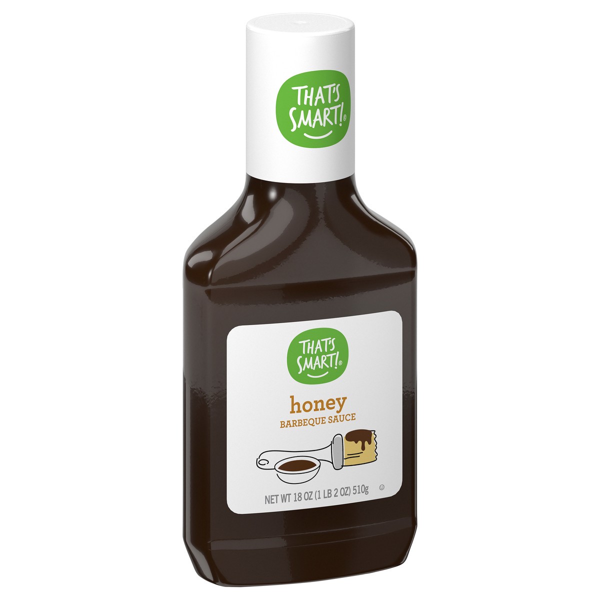slide 2 of 4, Thats Smart - Honey Bbq Sauce (18 Oz), 18 oz