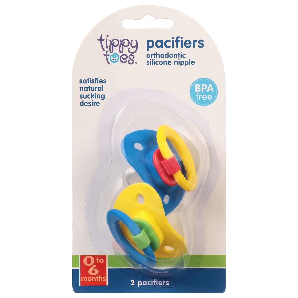 slide 4 of 13, Tippy Toes Pacifiers 2 ea, 2 ct