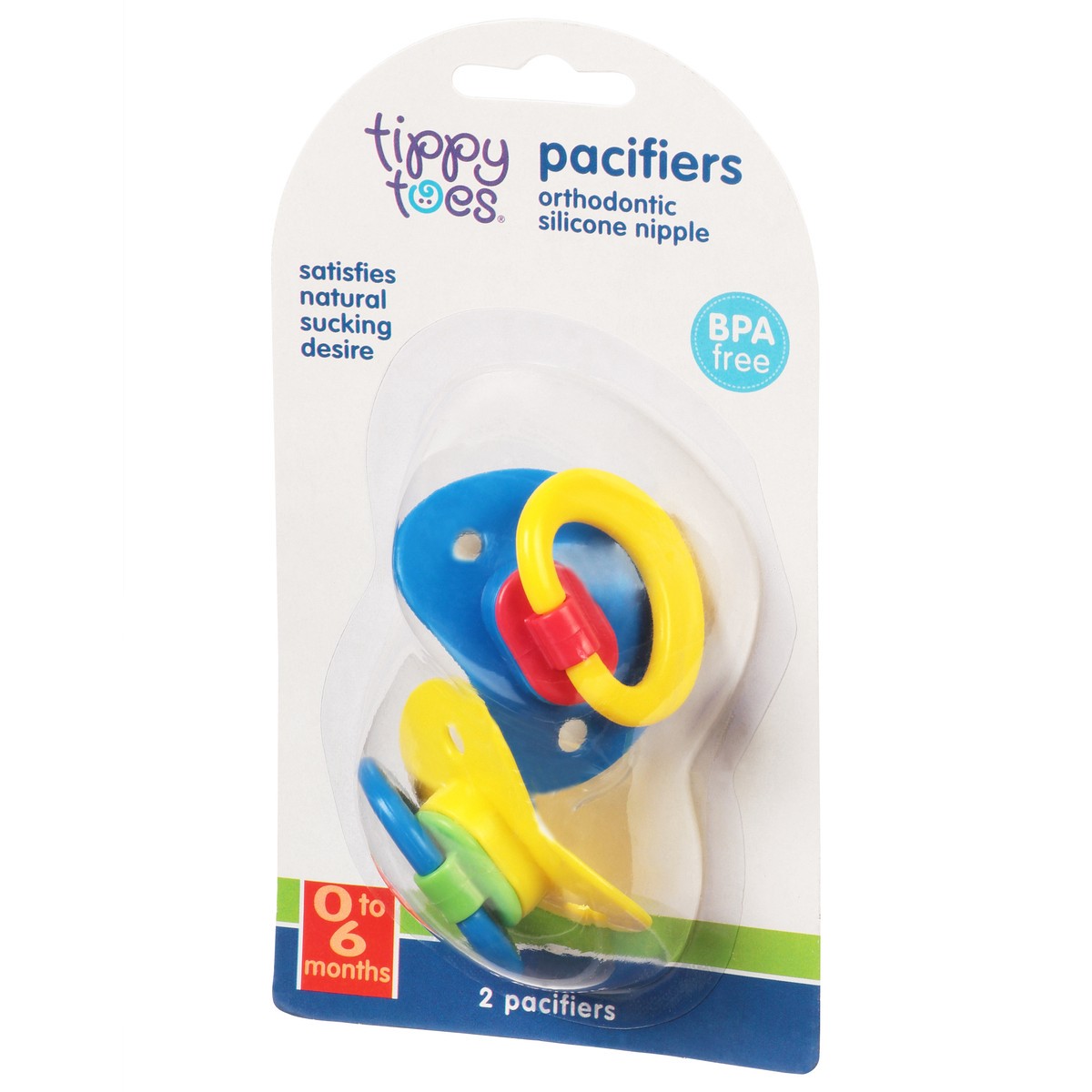 slide 6 of 13, Tippy Toes Pacifiers 2 ea, 2 ct