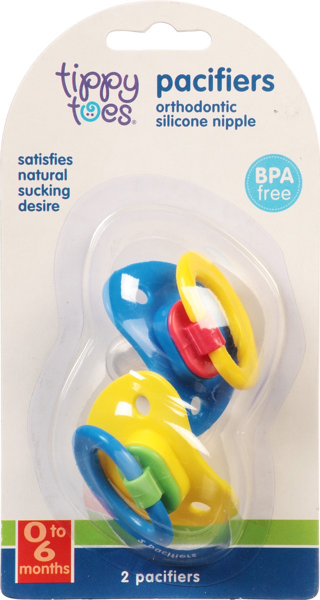 slide 8 of 13, Tippy Toes Pacifiers 2 ea, 2 ct