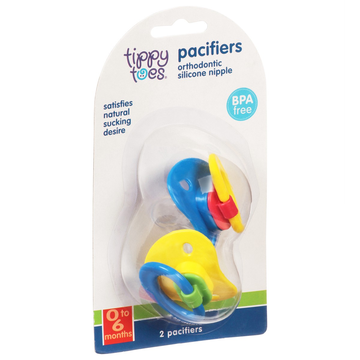 slide 9 of 13, Tippy Toes Pacifiers 2 ea, 2 ct