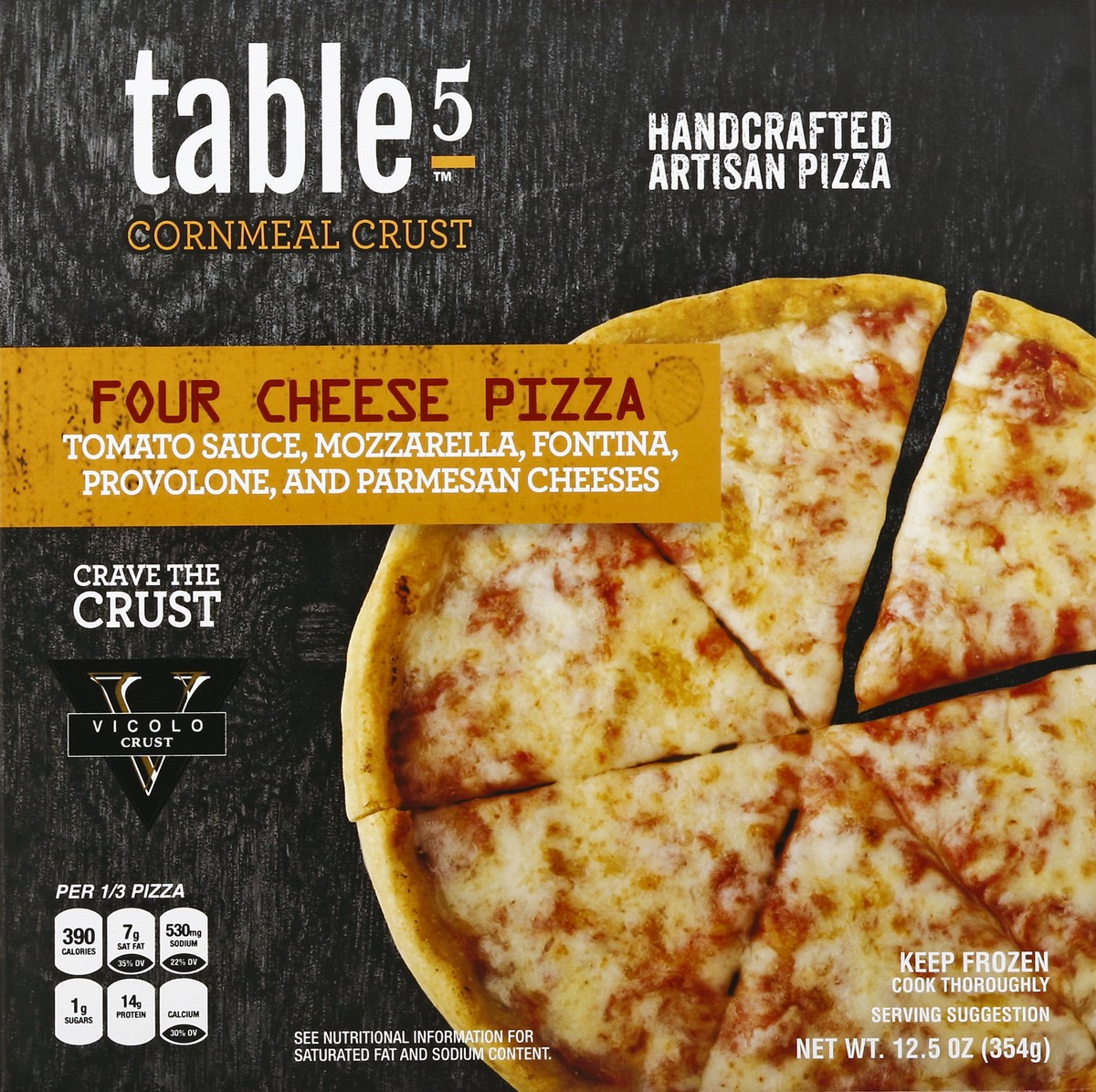 slide 4 of 4, Table 5 Pizza 12.5 oz, 12.5 oz