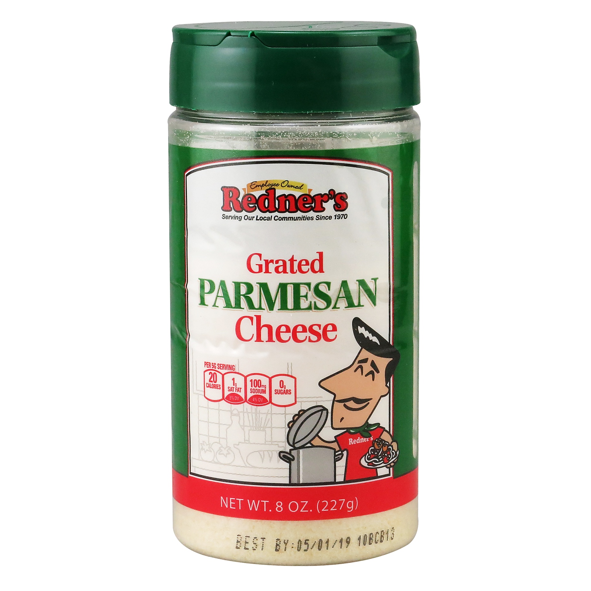 slide 1 of 1, Redner's Warehouse Markets Parmesan Cheese, 8 oz