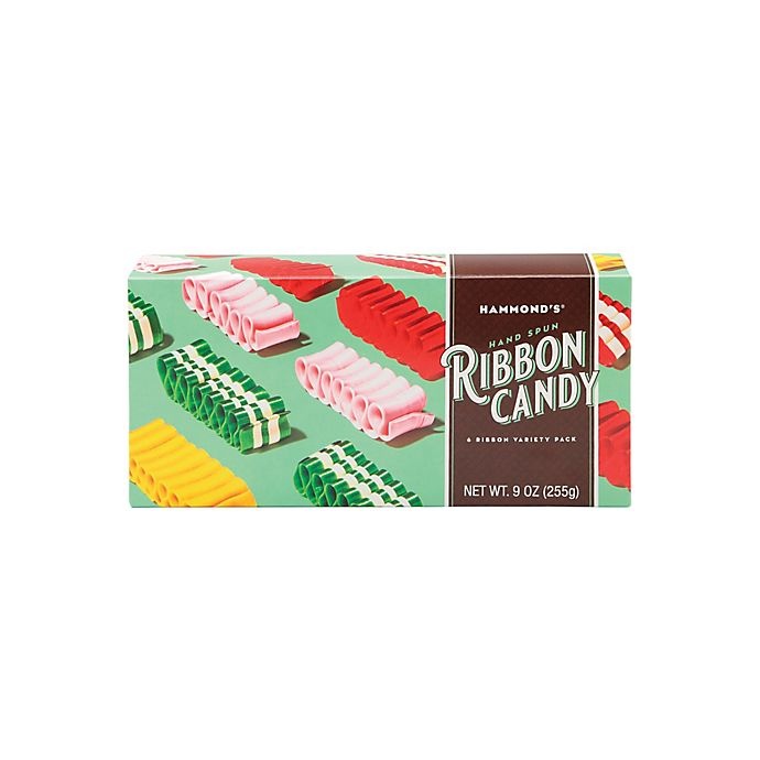 slide 1 of 1, Hammond's Holiday Ribbon Candy Assortment Gift Box, 9 oz