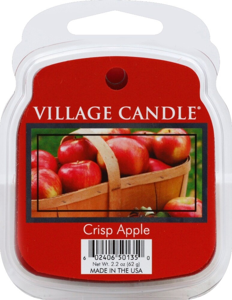 slide 1 of 1, Village Candle Wax Melt, Fragranced, Crisp Apple, 6 ct; 2.2 oz