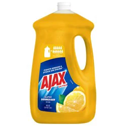 Ajax Ultra Liquid Dish Soap Lemon Scent, Super Degreaser, 90 Oz. Bottle