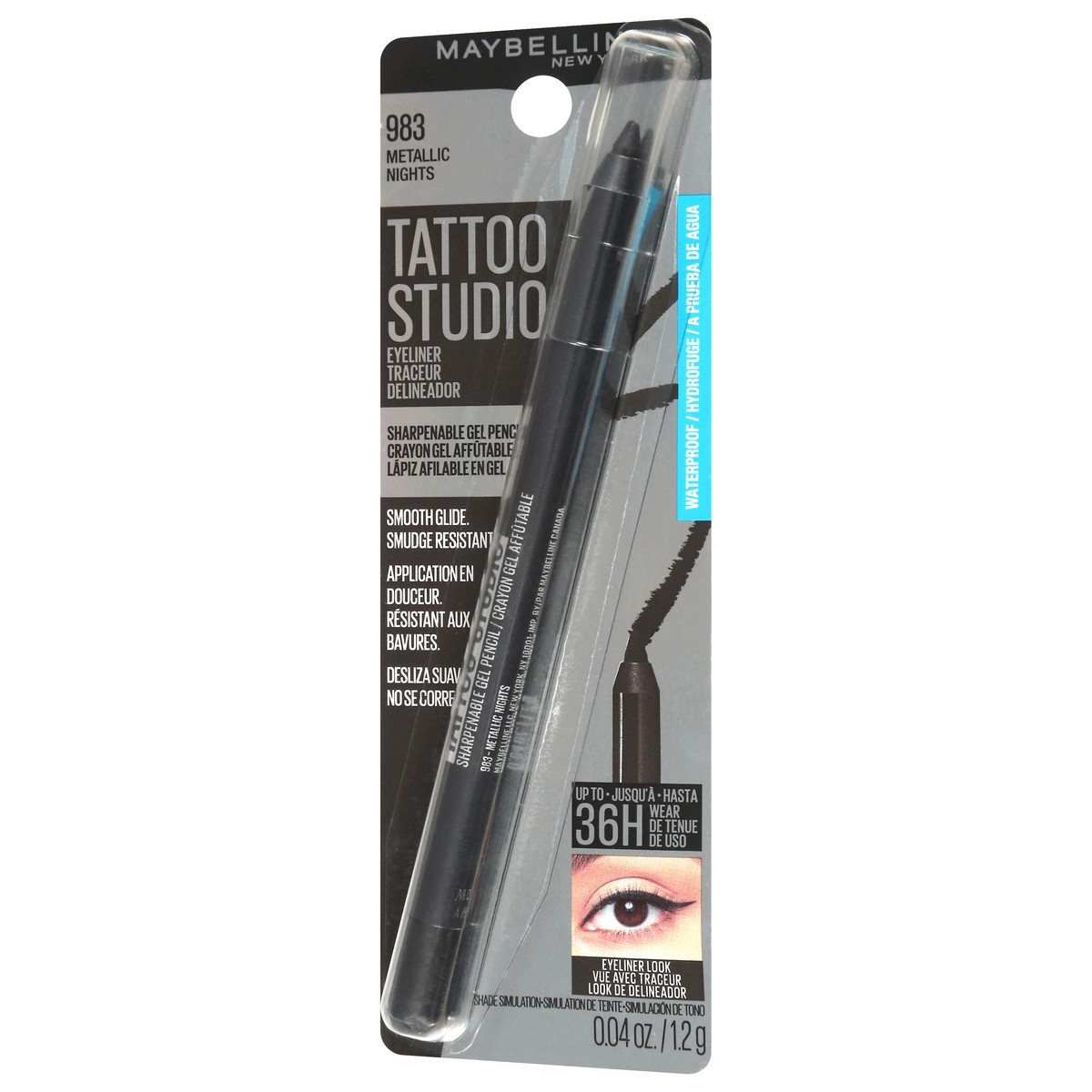 slide 10 of 14, Tattoo Studio 983 Metallic Nights Waterproof Eyeliner 0.04 oz, 0.04 oz