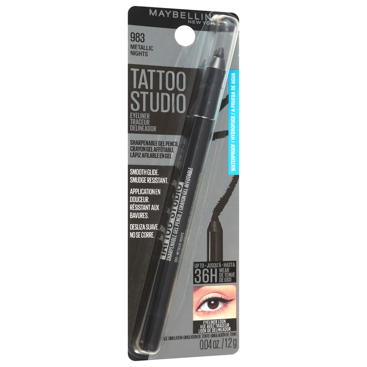 slide 5 of 14, Tattoo Studio 983 Metallic Nights Waterproof Eyeliner 0.04 oz, 0.04 oz
