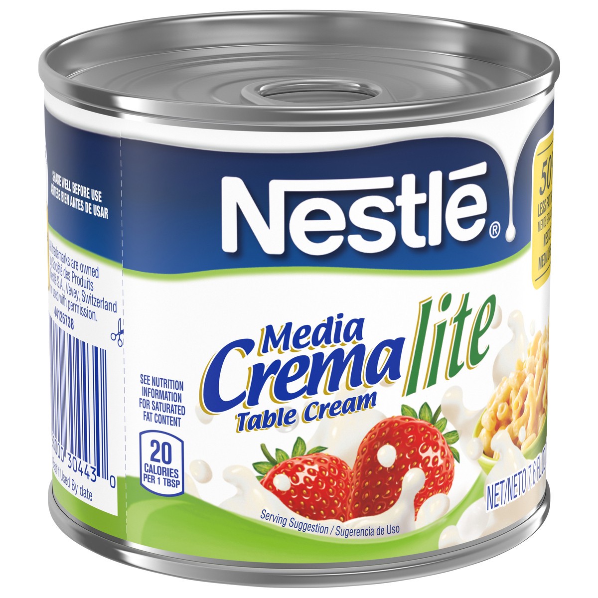 slide 4 of 9, Media Crema Nestle Media Crema Lite Cream, 7.6 oz