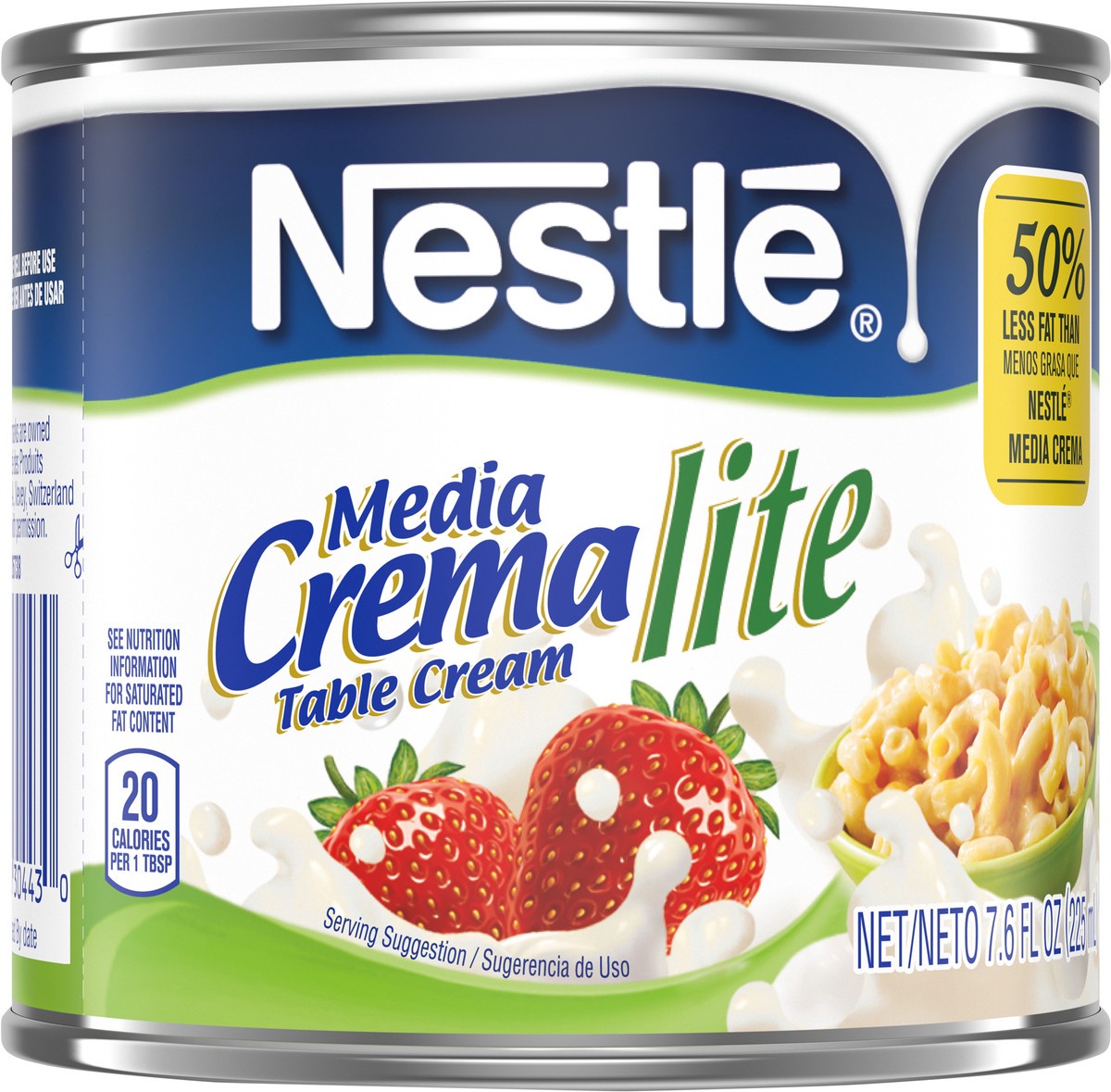 slide 8 of 9, Media Crema Nestle Media Crema Lite Cream, 7.6 oz