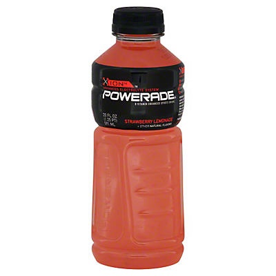 slide 1 of 1, Powerade Ion4 Strawberry Lemonade Sports Drink Vitamin B Enhanced - 20 oz, 20 oz