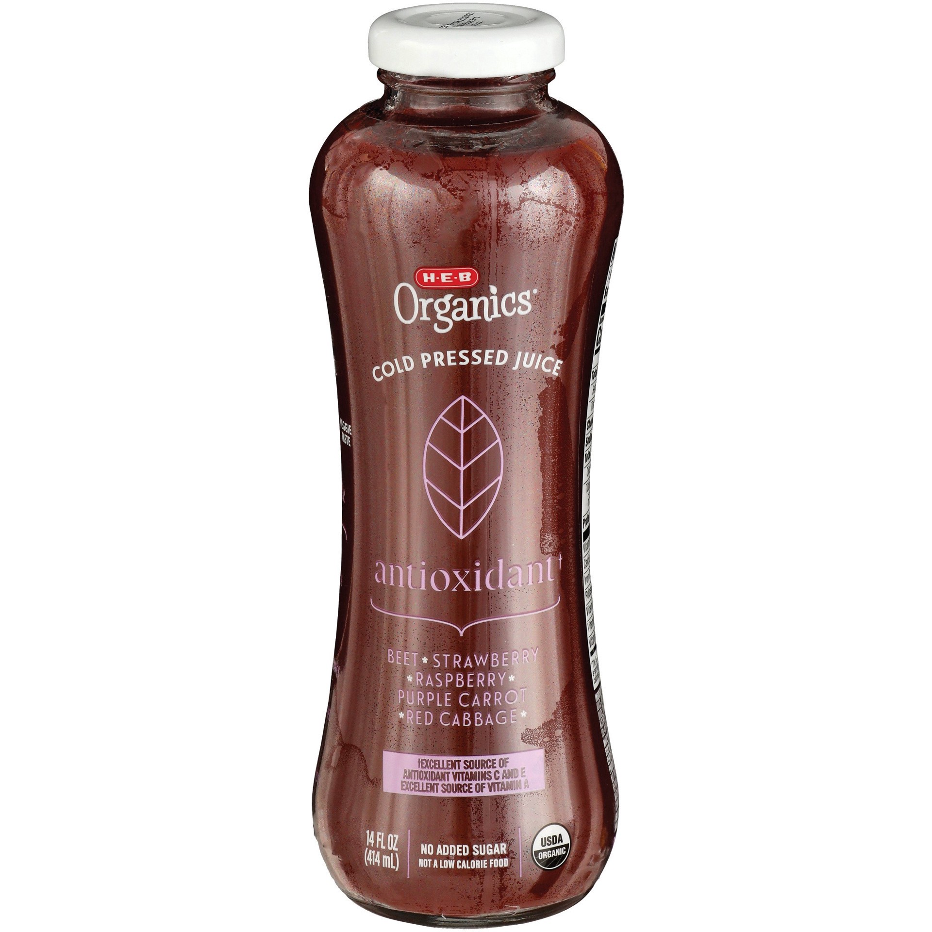 slide 1 of 1, H-E-B Organics Antioxidant Cold Pressed Juice - 14 oz, 14 oz