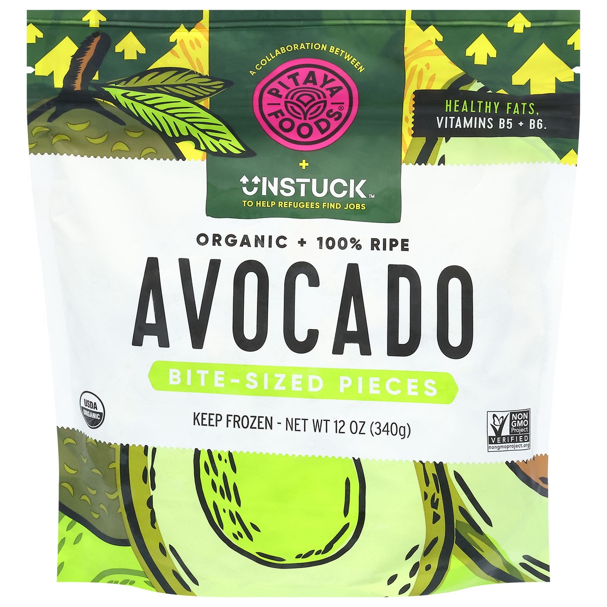 slide 1 of 12, Pitaya Foods Organic Avocado Bite-Sized Pieces 12 oz, 12 oz