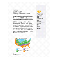 slide 4 of 5, Burpee Sunflower Evening Sun Mix Seeds, 1 ct