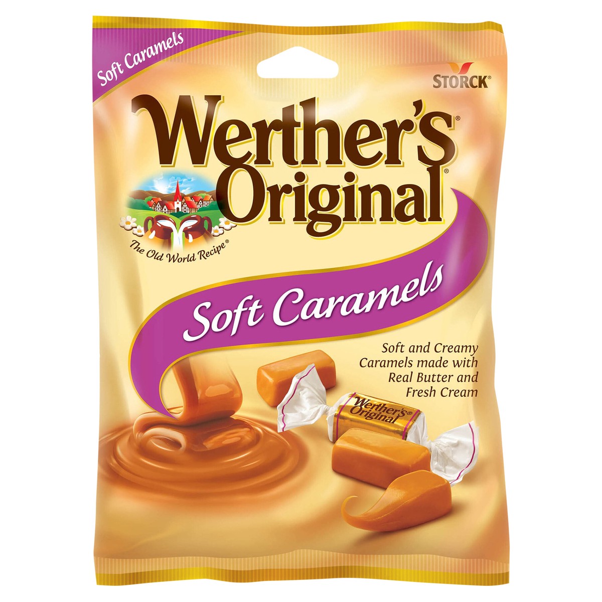 slide 1 of 6, Werther's Original Werthers Original Soft Caramel Candy, 2.22 Oz, 1 ct