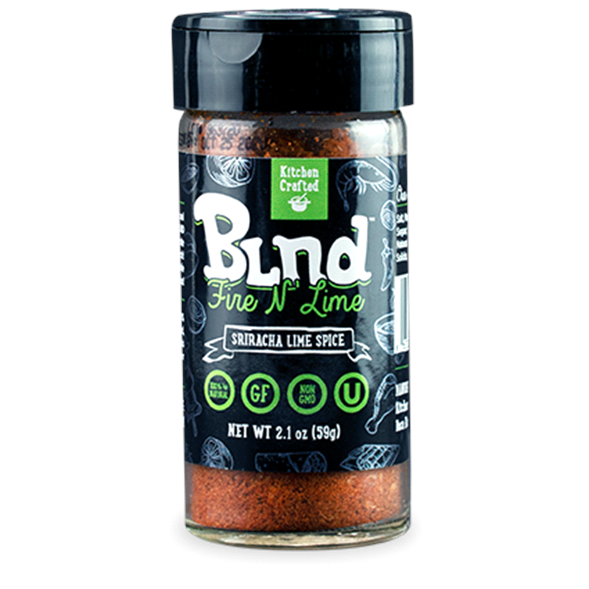 slide 1 of 7, Kitchen Crafted Fire N' Lime Seasoning, 2.1 oz