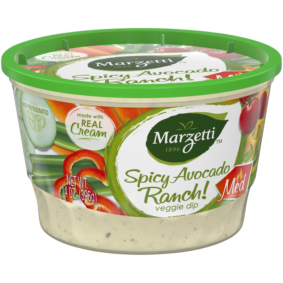 slide 2 of 8, Marzetti Spicy Avocado Ranch Veggie Dip, 14 oz