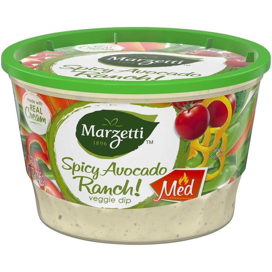 slide 3 of 8, Marzetti Spicy Avocado Ranch Veggie Dip, 14 oz