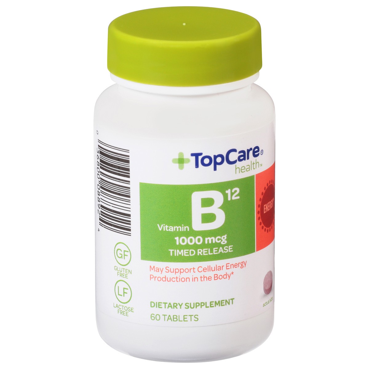 slide 2 of 9, TopCare Top Care Topcare Heatlh 1000Mcg Vitamin B12 Timed Relase Tablets, 60 ct