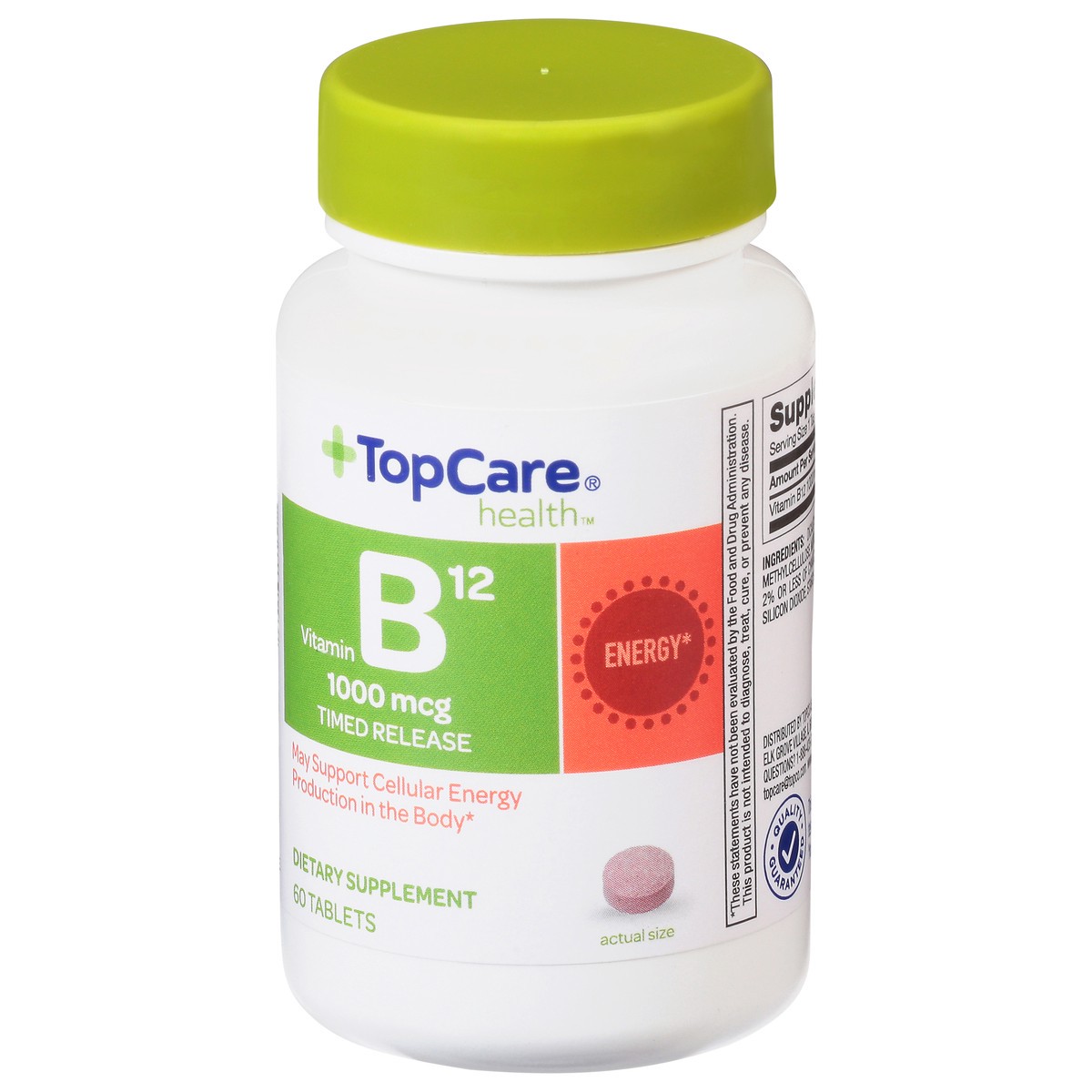 slide 3 of 9, TopCare Top Care Topcare Heatlh 1000Mcg Vitamin B12 Timed Relase Tablets, 60 ct