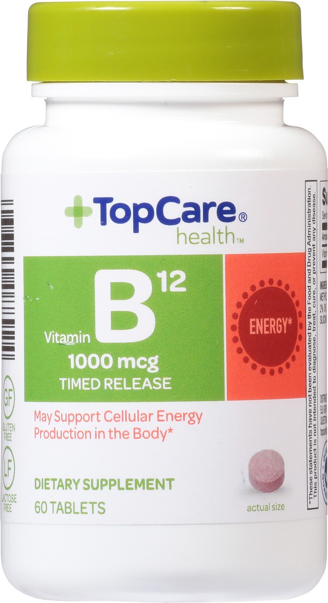 slide 6 of 9, TopCare Top Care Topcare Heatlh 1000Mcg Vitamin B12 Timed Relase Tablets, 60 ct