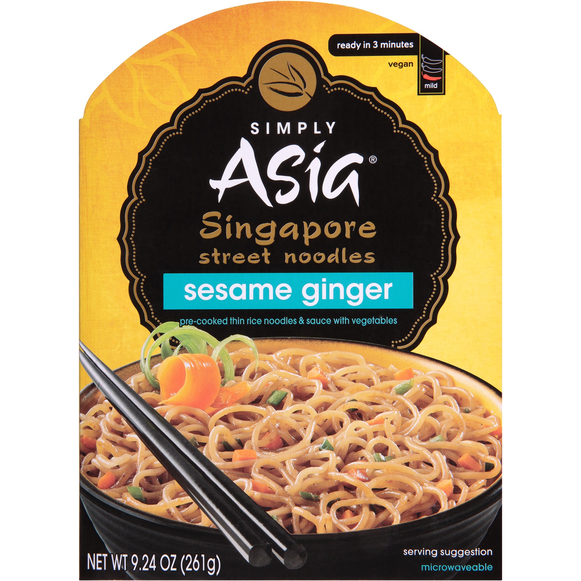 slide 1 of 6, Simply Asia Sesame Ginger Singapore Street Noodles, 9.24 oz