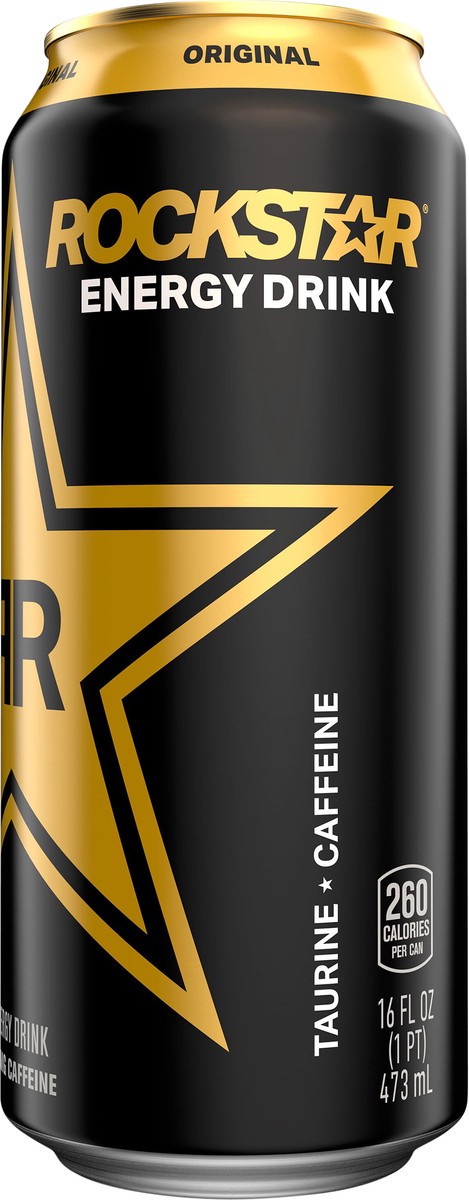 slide 3 of 9, Rockstar Energy Drink Original 16 Fl Oz Can, 16 fl oz