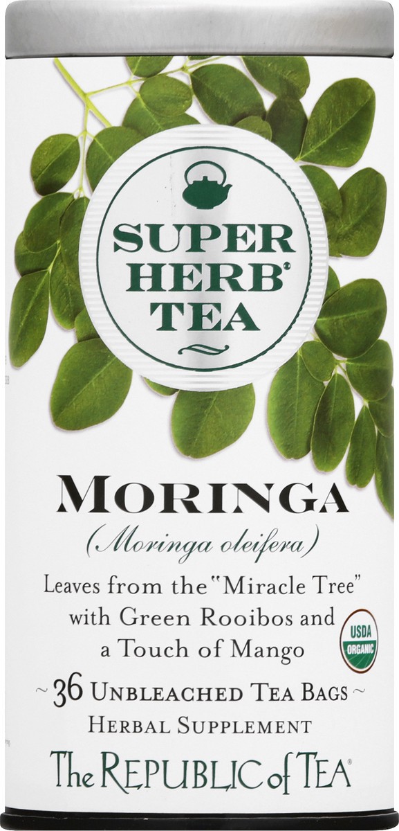 slide 1 of 1, The Republic of Tea Tea Bags Moringa Super Herb Tea - 36 ct, 36 ct