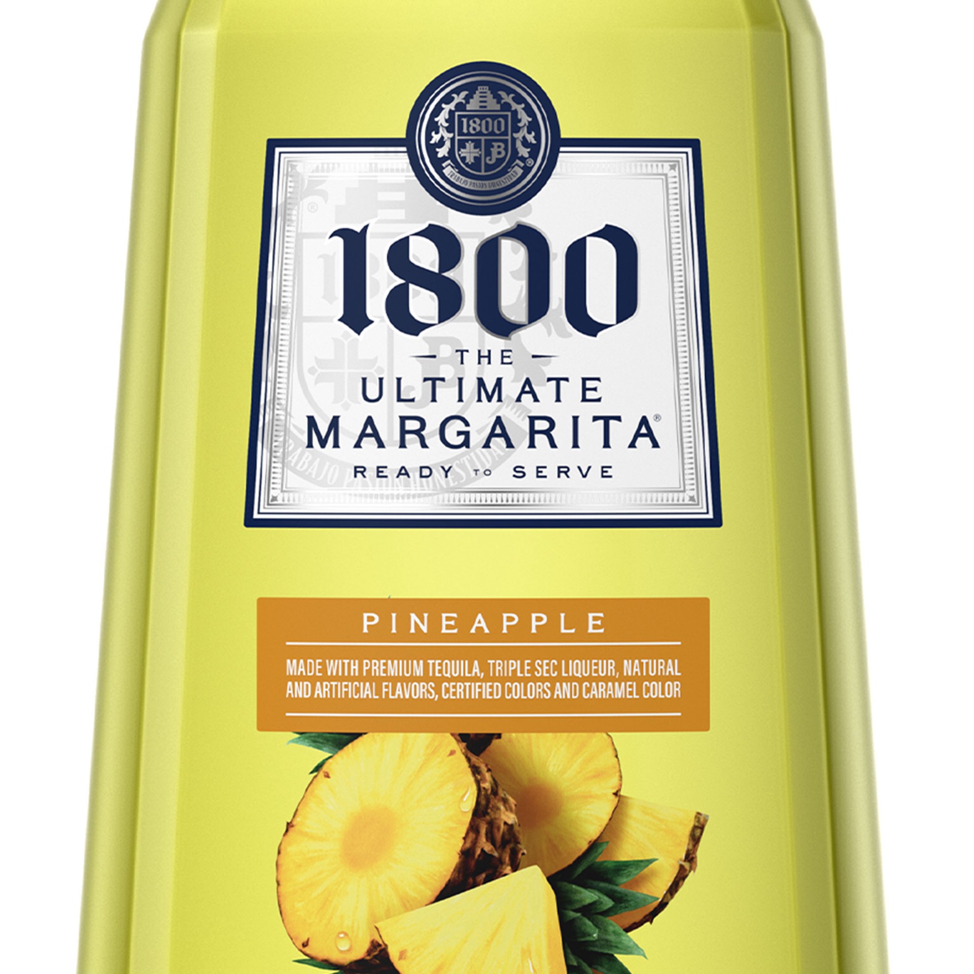 slide 5 of 5, 1800 The Ultimate Margarita Pineapple Ready to Drink Cocktail (1.75 L), 1.75 liter
