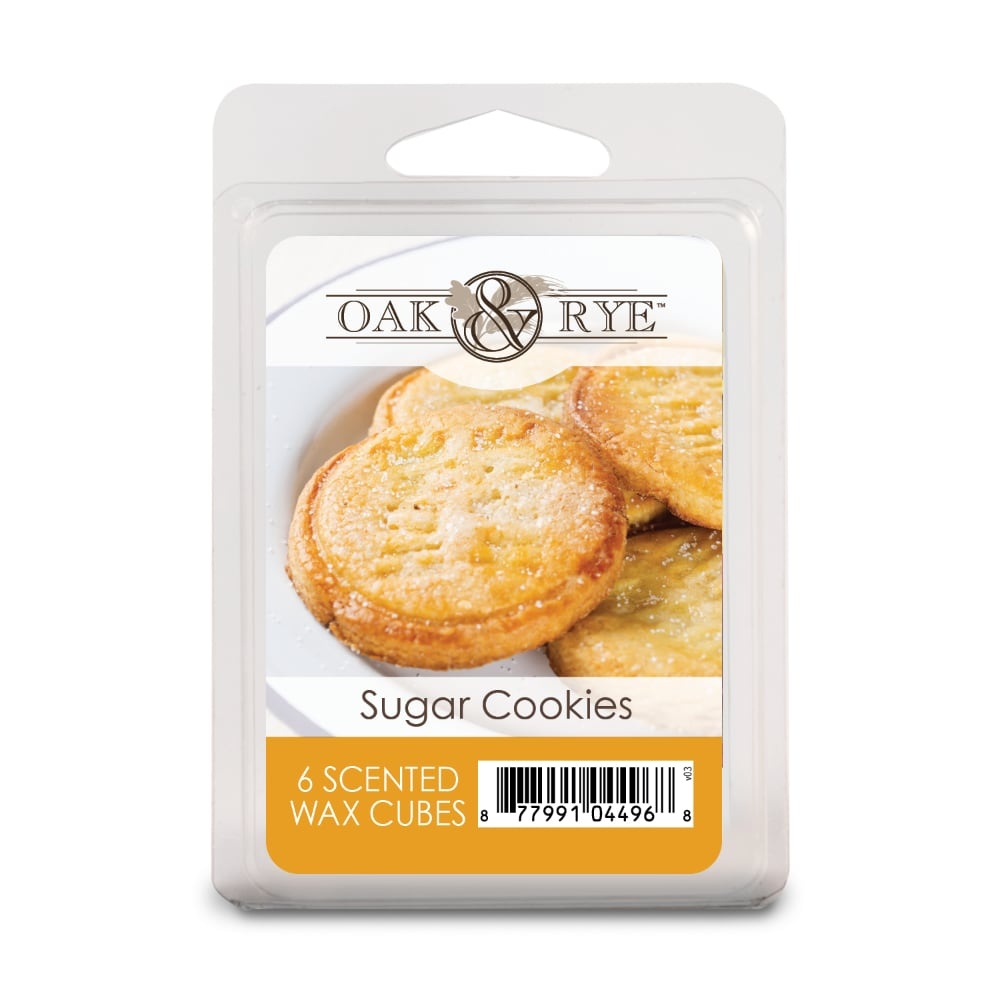 slide 1 of 1, Oak & Rye Sugar Cookies Wax Cubes, 6 ct; 0.41 oz