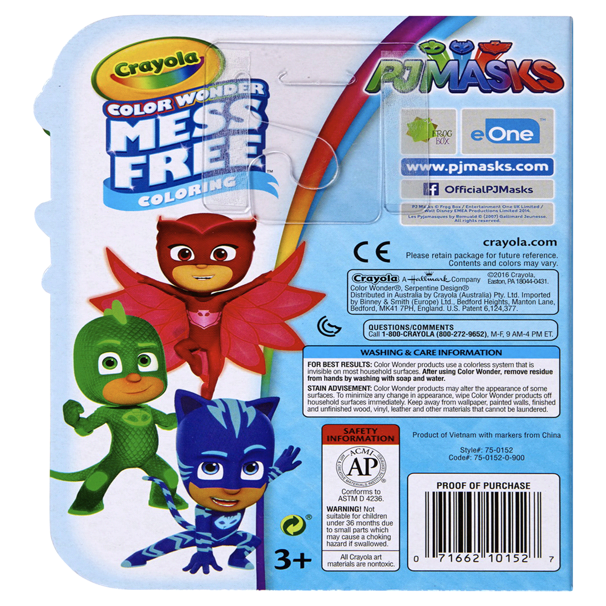 slide 2 of 9, Crayola Color Wonder Coloring Kit - PJ Masks, 1 ct