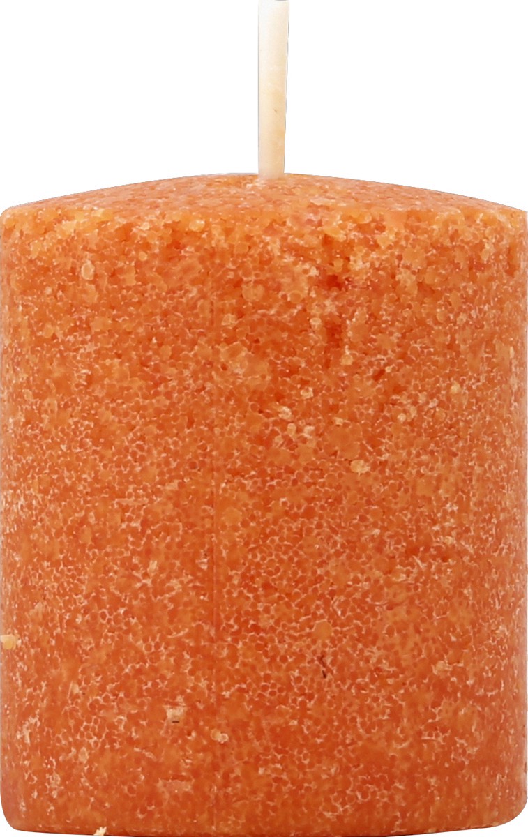 slide 2 of 2, Candle-Lite Candy Corn Votive Candle - Orange, 1 ct